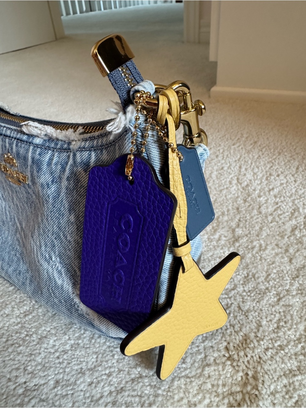Coach NWT Loved Denim Teri Bag - Picture 6 of 8